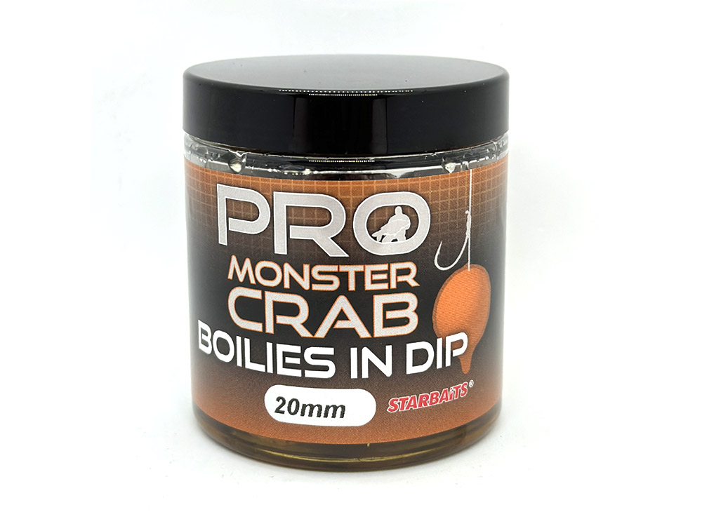 STARBAITS PRO BOILIES IN DIP MONSTER CRAB